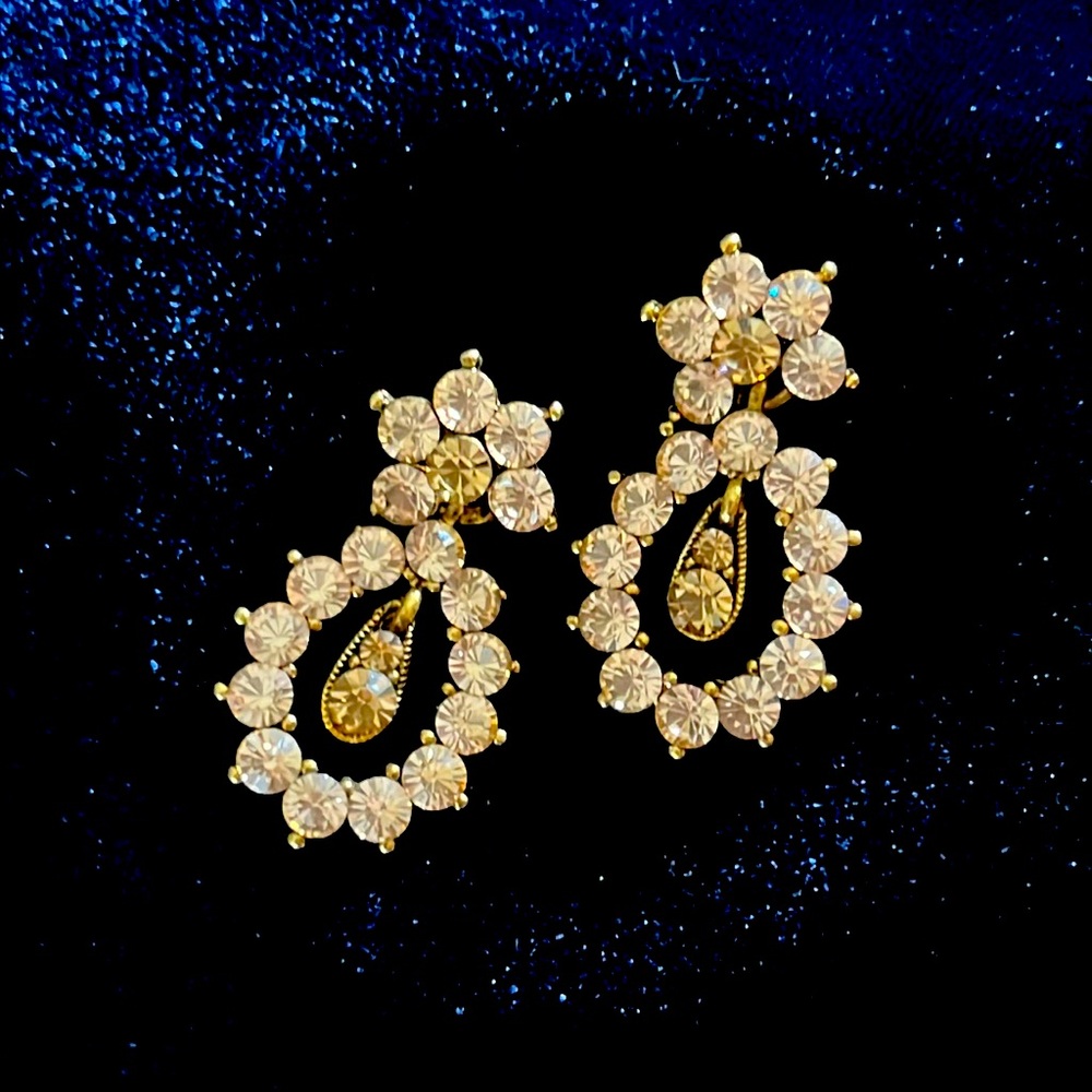 3/$15 Vintage Rhinestone Earrings